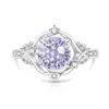 Anillo de Vid con Piedras Preciosas de Colores de Venta Caliente en Transmisión en Vivo para Mujeres, Incrustado con Diamantes de Alto Carbono, Anillo de Capullo de Flor Chapado en Oro, Venta al por Mayor de Una Pieza
