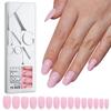 Unhas Vestíveis Cor Sólida Brilhantes Removíveis Caixa com 120 Peças Unhas Pré-moldadas Vestíveis Patch de Unha Postiça Manicure
