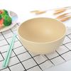 Tigela de macarrão instantâneo degradável e saudável, de palha de trigo, grande capacidade, para uso doméstico, tigela de arroz anti-escaldante e resistente a quedas para estudantes e crianças