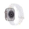 Correa de Silicona Adecuada para Apple Watch Ultra S1-10 Generación Se Color Chip Hebilla Mariposa Bicolor Correa de Reloj