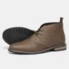 Botas del Desierto para Hombre de Comercio Exterior Zapatos Retro para Hombre Primavera Talla Grande Botines Cortos Fronterizos Estación Independiente de Amazon Éxitos Botas de Cuero