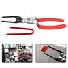 Pinzas Eléctricas Rectas y Curvas para Cortar Cables, Pelar Líneas Eléctricas Automotrices, Tuberías de Aceite, Separar Arnés de Cables, Pinzas para Hebillas de Plástico, Palancas, Kit de Reparación Automotriz