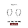 Pendientes Minimalistas y Discretos de Plata Trenzada con un Versátil y Elegante Diseño de Mariposa y Floral Inspirado en Chanel, Ofreciendo un Sofisticado Nuevo Accesorio para las Orejas
