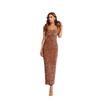 Amazon Transfronterizo Aliexpress Elegante de Alta Gama Delgado Lentejuelas 2023 Cuello de un Hombro Vestido Largo de Lentejuelas