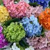 Hortênsia Pequena de Verão Infinito 3D Ramo Único Hortênsia com Toque de Mão Arco de Flores para Hotel Arco de Flores Flor Artificial Paisagem de Casamento Flor Falsa