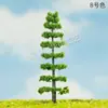Árvore de musgo para modelo de mesa de areia, decoração de micro paisagem, fundo de árvore falsa, modelo de paisagismo de simulação, árvore em camadas, manual DIY