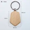 Llavero de Madera de Haya Llavero de Madera Colgante de Madera Artesanía Etiqueta Pequeña de Madera Decoración Añadir Logo Personalización