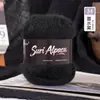 Hilo fino de mohair suave de seda de alpaca para tejer a mano gorros, bufandas, suéteres, chales para bebé DIY
