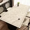 Mantel individual de mesa de comedor lujoso y de alta gama, lavable, a prueba de aceite, impermeable, resistente al calor, mantel individual de mesa de cuero, mantel para mesa de café, mantel de estilo francés