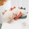 Gorra con visera de dinosaurio para bebé, primavera y otoño, versátil, de dibujos animados, para niños de 1 a 3 años, visera suave, sombrero de protección solar, visera corta, sombrero para niños