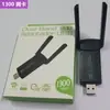 Tarjeta de Red USB Inalámbrica sin Controladores 300m Mini 1300m Receptor Transmisor Wifi Inalámbrico 2.4G-5G