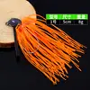 Anzol de Isca com Saia de Silicone, Anzol com Cabeça de Chumbo Anti-Enrosco, Isca para Robalo e Cabeça-de-cobra