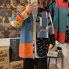 Camisa floral de manga larga estilo Hong Kong retro, con caída, para hombres y mujeres, parejas, versátil, holgada, tendencia, estilo perezoso, camisa cubana