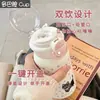 Copo térmico simples para meninas com canudo, design de alta qualidade, copo para beber de dupla finalidade, copo Labubu de aço inoxidável 316, portátil para estudantes
