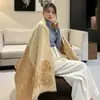 Bufanda para Mujer en Otoño e Invierno, Estilo K, Chal Versátil de Imitación Cachemir Doble Cara, Engrosada y Cálida, Bufanda Grande, Ropa de Abrigo de Moda