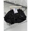 Saia Nova Estilo Botão de Flor Fofa para Mulheres, Calça Casual de Perna Larga Fina de Verão, Saia Curta Branca Slimming Anti-Exposição de Cintura Alta