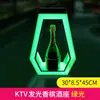 Luz LED Recargable de Barra Portavasos Iluminado Base Creativa Iluminada para Champagne KTV Soporte de Exhibición de Licores Estante Láser para Vino Portavasos