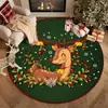 Tapetes Decorativos de Veludo Vermelho Cristal para Chão de Natal Cozinha Quarto Banheiro Tapetes de Chão Laváveis Antiderrapantes Tapetes de Entrada
