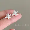 Nuevos pendientes 2025 diseño de nicho femenino pendientes de iris de alto sentido pendientes de flor de temperamento dulce e inteligente