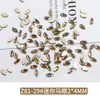 Nuevo vidrio con forma especial de champán para uñas accesorios de uñas planas octagonal amor gota de agua estrella de cinco puntas joyería DIY