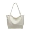 Bolsa Tote Grande Capacidade com Sensação Solta Transfronteiriça Moda Feminina Bolsa de Ombro Simples Casual Versátil Bolsa de Mão para o Dia a Dia Atacado