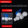 Válvula de esfera com 2 roscas externas para 3 conexões rápidas 23W acessóriosrios para purificador de água chave para tubo PE de 2 dentes externos para 3