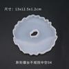 Molde de Silicona Zongbo DIY Cristal Pegamento Molde Forma Especial Ola Asimétrica Cuadrado Ovalado Posavasos de Mesa