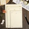 Papel de Carta Rosa Dorado Confesión Romántica Estilo Retro Carta de Amor Escrita a Mano b5 Simple a5 Gama Alta a4 Papelería Europea