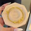 Tienda de oro con método antiguo de oro y flor de cerezo de oro moneda de cobre estrella luna pulsera cobre chapado en oro cuadrado accesorios de moneda de cobre nicho todo-partido
