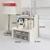 Estante de Mesa, Suporte de Armazenamento de Mesa, Organizador de Mesa de Escritório, Essenciais para Dormitório, Estante Pequena de Múltiplas Camadas para Mesa de Estudo, Estante em Degraus