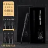Huashilai 108 Pluma Estudiante Extremadamente Fina 0.28 Bolsa de Tinta Reemplazable Punta Pequeña Punta Curva Pluma de Tinta para Caligrafía Caja de Regalo