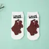 Calcetines para Mujer Primavera y Verano Dibujos Animados Lindos Estilo Preppy Coreano Blanco Elegante Estéreo Casual Versátil Estilo Japonés Estilo Boca Baja Tubo Corto