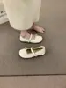 Primeiro Encontro Ji estilo menina doce sapatilhas de balé com laço 2026 Nova Coleção Primavera/Outono Sola Macia Confortável para os Pés Sapatilhas com Tira Única Femininas