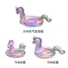Celebridad de internet ins flotador de natación para niños engrosado Anillo flotante de cisne con corona para niños y niñas caballo arcoíris flotador de natación de unicornio para bebé