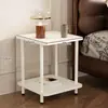Mesa auxiliar de lujo ligero, mueble lateral de sofá simple, mesa de café de oficina, mesa pequeña para sala de estar, mesa de rincón para espacios estrechos, mesita de noche con un toque de alta gama