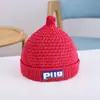 Gorro de lana coreano para niños otoño e invierno lindo todo partido gorro tejido para niños y niñas lindo suéter para bebé chupete sombrero piel de melón moda