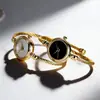 Relógio de Pulso Feminino Estilo Ins, Relógio de Quartzo Simples Versátil da Moda para Estudantes, Superfície Lisa Pulseira Fina Relógio de Pulso Grátis