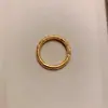 Novo Livro Vermelho anel dourado simples ins nicho personalidade luxo leve alta qualidade temperamento anel liso requintado atacado