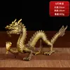 Artículos de latón de alta calidad estilo antiguo al por mayor: dragón solitario, adornos de dragón verde, artesanías de dragón de bronce