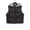 Chaleco Chaqueta de Invierno para Mujer Europeo y Americano Transfronterizo 2024 Nueva Moda Combinable con Todo con Capucha Desmontable y Sin Mangas