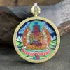 Tangka pintado a mano del Buda Amitabha, 3.5 Núcleo, Hecho con Artesanía Pura Hecha a Mano de Hotong, Tíbet, y Nepal