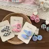 Nuevo Pinza de Pelo de Perlas a Cuadros Linda para Niñas, Pinza de Pelo Infantil para Cabello Roto y Flequillo, Pinza Lateral de Esponja
