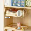 Cesta de armazenamento suspensa sob a mesa desktop dormitório coisas boas guarda-roupa artefato de organização armário de cozinha prateleira de armazenamento suspensa ao lado da cama