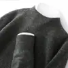 Suéter sin costuras 100% lana para hombre, Nuevo estilo Otoño e Invierno 2026, Jersey de cuello alto medio, Suéter holgado de cachemira, En stock