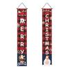 Pareados Nuevos de Navidad Transfronterizos Decoración de Fiesta Navideña Banderines Colgantes Banners Personalización de Fábrica Cortinas Navideñas para Puerta de Amazon