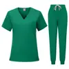 Uniformes de Enfermería Personalizados con Tejido Elástico de Toque Frío, Batas Bordadas, Ropa Médica de Enfermería Ambulatoria, Pequeños Lotes con Mínimo de Pedido Bajo