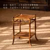 Bambú Púrpura Ciruela ciervo Orquídea de Bambú soporte cálamo soporte micro bonsái mesa de té soporte pequeño antiguo cobertizo de té de bambú soporte de té estante de almacenamiento para juego de té