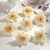 Flores artificiales pequeñas de rosa para paredes de flores de boda, ramilletes de rosas de seda, flores para la cabeza, cajas de rosas hechas a mano para decoración