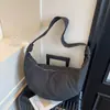 Bolso de Lona Nuevo Diseño de Nicho para Principios de Otoño, Bolso Croissant Casual de Gran Capacidad, Bolso Cruzado Simple para Hombro para Mujer