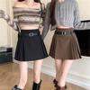Foto Real Precio Real Falda Plisada para Mujer Primavera Otoño e Invierno Nueva Moda Falda de Cintura Alta Sentido del Diseño A Falda Corta a la Moda